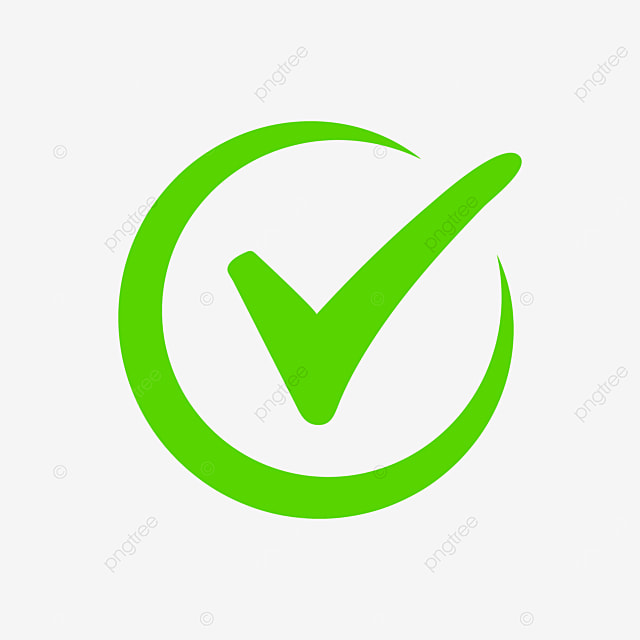 pngtree green correct icon png image 2912233